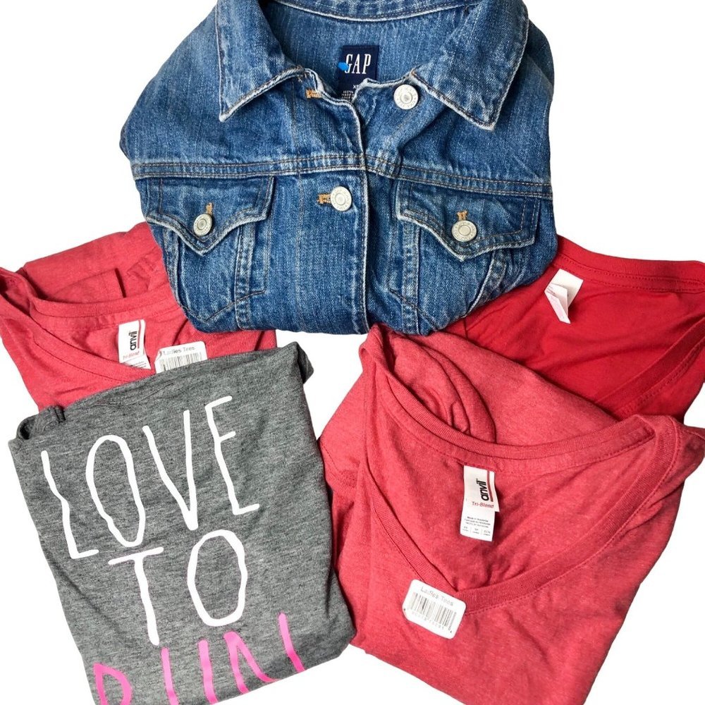 5 Piece Gap Jean Jacket Tops Bundle Size XS